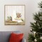 Christmas Kitchen II by Tara Reed 22-in. W x 22-in. H. Canvas Wall Art Print Framed in Natural
